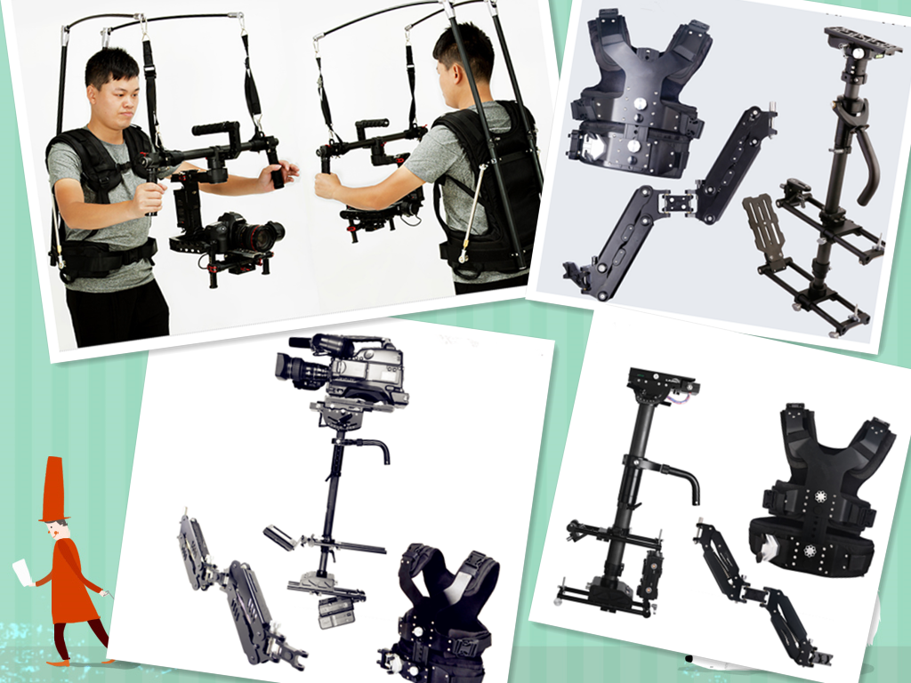 SUPPORT ARM STABILIZER VEST SYSTEM FOR ACTION CAMERA SHOOT